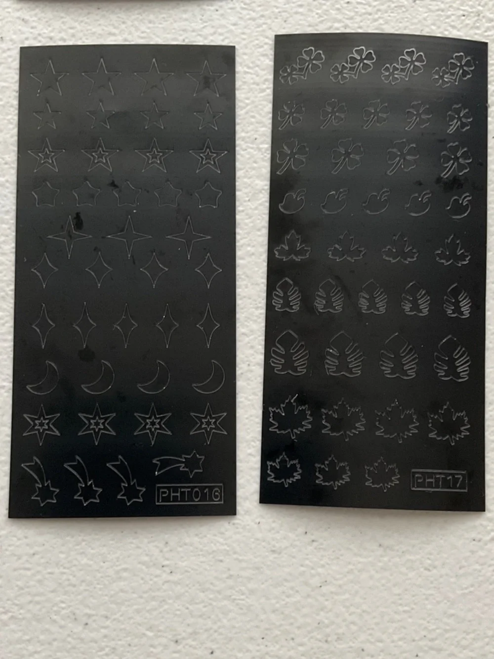 Acrylic Nail Stamping Plate Set - Blue & White Options